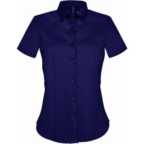 Kariban K532 dámská košile s krátkým rukávem strečová tmavě modrá