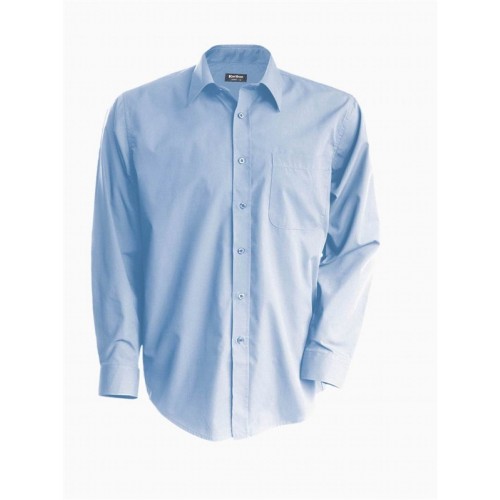 Kariban K537 pánská košile s dlouhým rukávem světle modrá