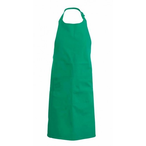 Číšnická zástěra s laclem a kapsou Kariban 100% bavlna - barva smaragd