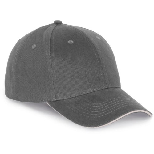 Kariban K-Up KP185 6 panelová sandwich kšiltovka šedá Dark Grey
