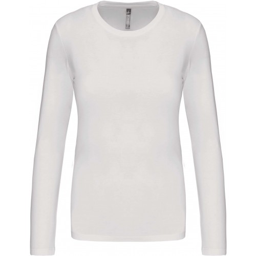 Kariban K383 dámské tričko dlouhý rukáv bílá
