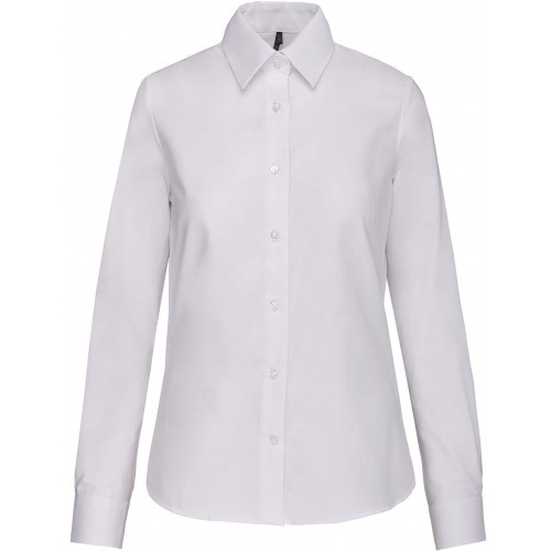 Kariban K534 dámská košile s dlouhým rukávem oxford bílá