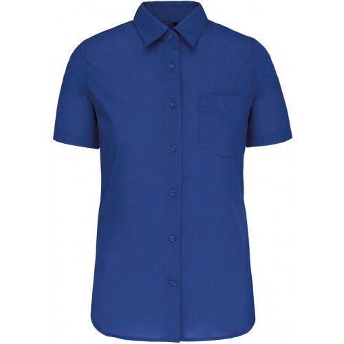 Kariban K548 dámská košile krátký rukáv modrá