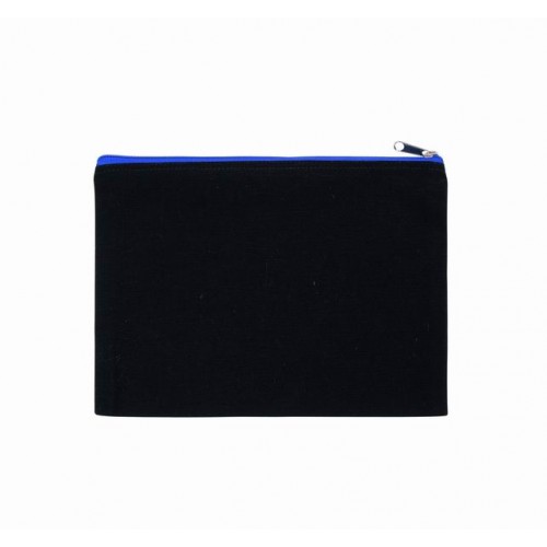 Kimood Taštička na zip – velká Black/Royal Blue