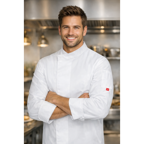 Toma 100 GRAMS kuchařský rondon dlouhý rukáv bílý pánský dámský