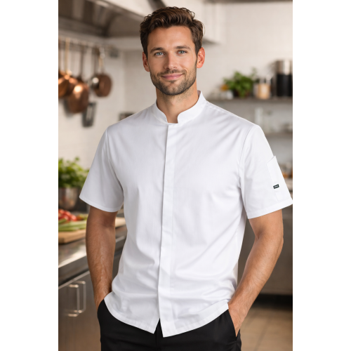 Kentaur 23536 kuchařský rondon krátký rukáv pánský i dámský bílý