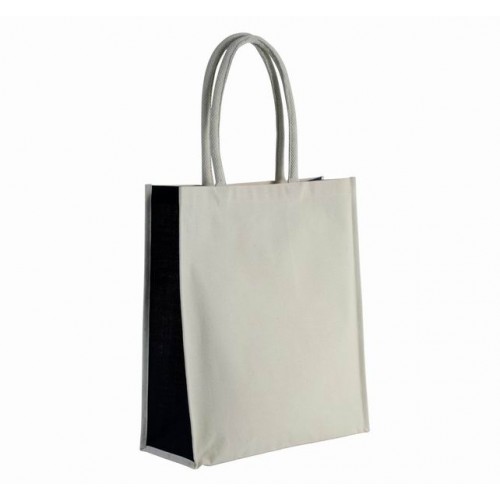 Kimood Ki0253 nákupní taška Tote Bag - barva bílo-černá