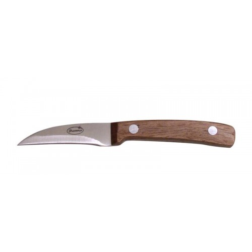 Nůž loupací s dřevěnou rukojetí 6cm - materiál nerez