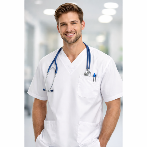 JHK Porto pánská i dámská zdravotnická halena bílá