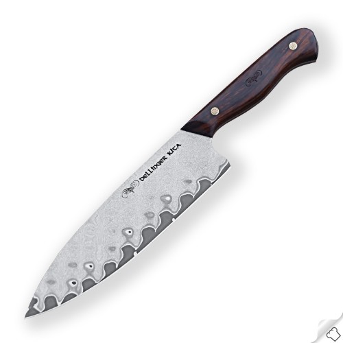 Dellinger KITA North damaškový japonský kuchařský nůž 20 cm desert iron wood