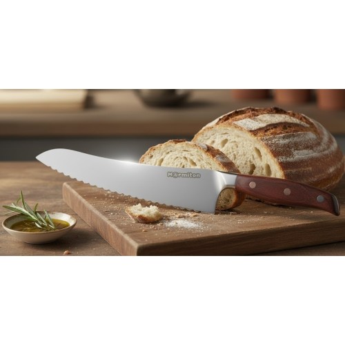 MARMITON Šikotan nůž na pečivo 20cm rukojeť dřevo rosewood