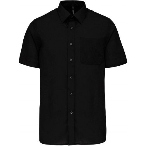 Kariban K551 pánská černá košile ACE krátký rukáv