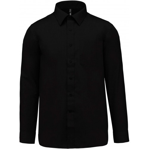 Kariban K545 pánská košile s dlouhým rukávem černá
