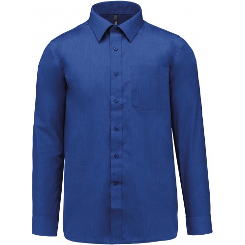 Kariban K545 pánská košile s dlouhým rukávem modrá