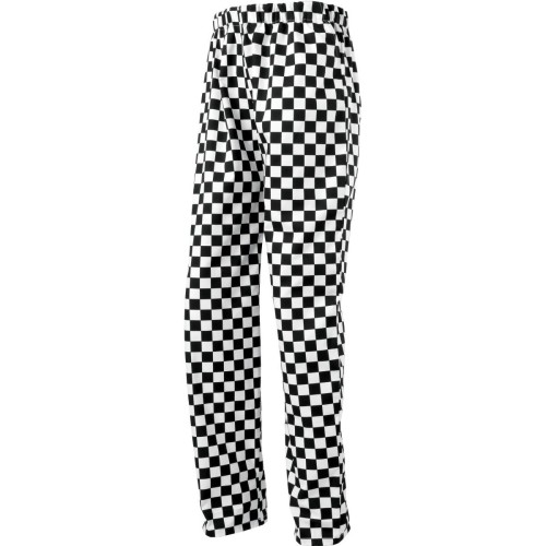 Premier PR553 Kuchařské pánské kalhoty Black/White
