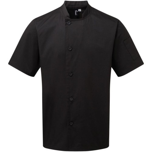 Premier PR900 Kuchařský rondon s krátkým rukávem pánský dámský černá Black