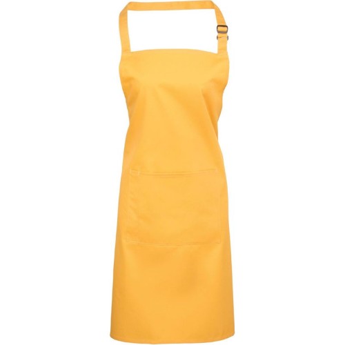 Premier zástěra s laclem a kapsou Colours Sunflower žlutá Premier zástěra s laclem a kapsou Colours Sunflower žlutá