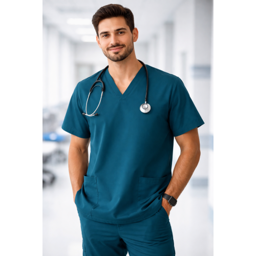 Velilla 535207 zdravotnická halena pánská i dámská antibakteriální modrá Velilla 535207 zdravotnická halena pánská i dámská antibakteriální modrá