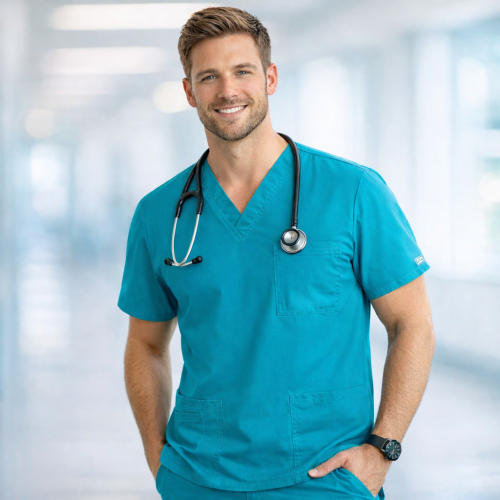 Cherokee 4725 zdravotnická halena pánská dámská modro-zelená Teal