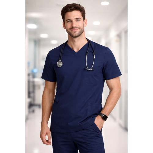 Velilla CYRUS zdravotnická halena pánská i dámská strečová tmavě modrá