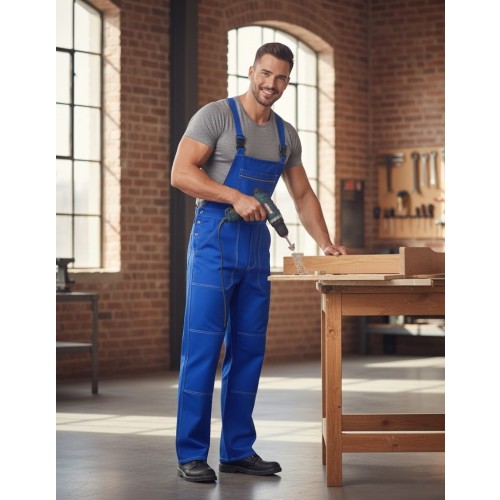 Rossini SerioPlus+ montérkové kalhoty s laclem malířské pánské dámské modré