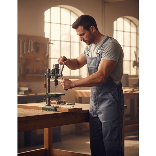 Rossini SerioPlus+ montérkové kalhoty s laclem malířské pánské dámské šedé