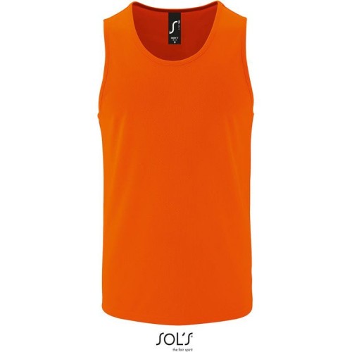 SOL’S Sporty TT Pánské sportovní tílko oranžová Neon Orange