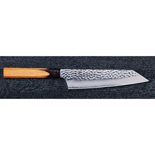 Sakai Takayuki 33 Damascus Kokushin Kengata japonský kuchařský nůž 19cm dub