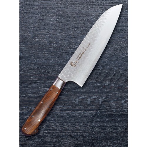 Sakai Takayuki 33 Damascus Sugihara Santoku japonský kuchařský nůž 18cm Desert Ironwood