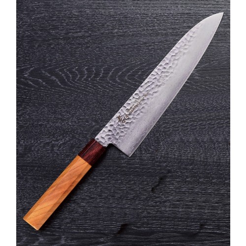 Sakai Takayuki Gyuto 33 vrstev damaškový japonský kuchařský nůž 21cm dřevo zelkova