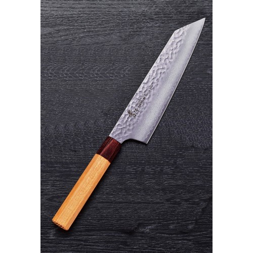 Sakai Takayuki Kengata Gyuto 33 vrstev damaškový japonský kuchařský nůž 19cm dřevo zelkova