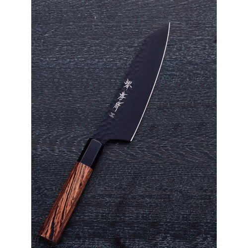 Sakai Takayuki Kurokage Kengata Santoku japonský kuchařský nůž VG10 16cm dřevo wenge
