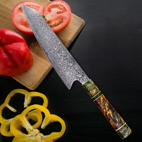 MARMITON Saika japonský damaškový nůž 20cm VG10 rukojeť barvené dřevo