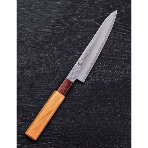 Sakai Takayuki Petty 33 vrstev damaškový japonský kuchařský nůž 15cm dřevo zelkova