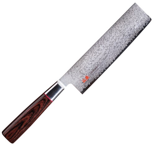 Suncraft Nakiri japonský damaškový kuchařský nůž 16cm Pakkawood