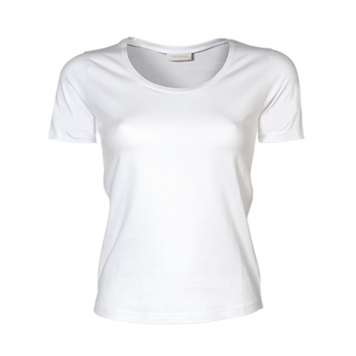 TeeJay dámské tričko krátký rukáv Stretch Tee - barva bílá