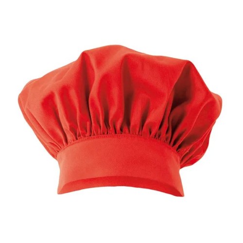 Velilla 404001 kuchařská čepice vysoká pánská i dámská červená