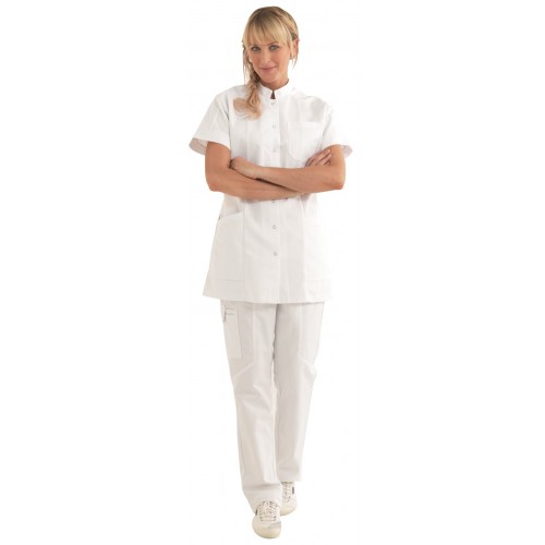 Kentaur 1330 zdravotnické šaty tunika dámské krátký rukáv - barva bílá