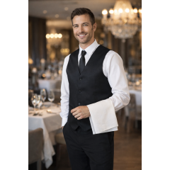 Giblor´s Fabiano číšnická vesta pánská černá