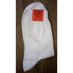Pracovní ponožky bavlna Česko - barva bílá