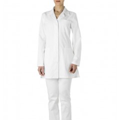Giblor´s Lina pracovní plášť krátký dámský 100% bavlna - barva bílá