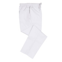 Denny´s DC18 lékařské a kuchařské kalhoty pánské i dámské - barva bílá