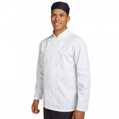 Denny´s Budget kuchařský rondon dlouhý rukáv - barva bílá