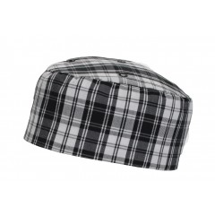 Dennys Le Chef DE44 kuchařská lodička design tartan černo-bílý