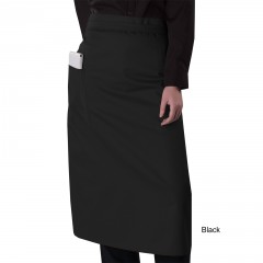 Číšnická zástěra Denny´s dlouhá do pasu s kapsou na boku černá