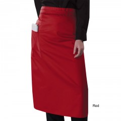 Číšnická zástěra Denny´s dlouhá do pasu s kapsou na boku červená