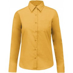 Kariban K549 dámská košile dlouhý rukáv žlutá