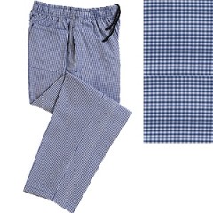 Denny´s DC18H kuchařské kalhoty pánské i dámské - barva modrá kostka