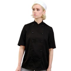 Denny´s Lightweight kuchařský rondon krátký rukáv - barva černá