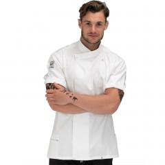 Denny's Le Chef Staycool DE20 kuchařský rondon pánský krátký rukáv bílá